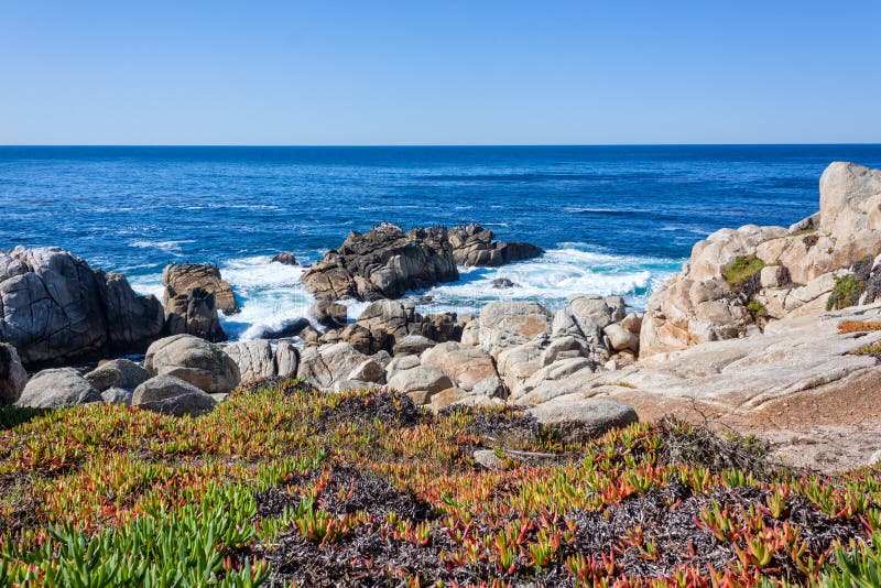 De toneel Kust van Californië stock afbeeldingen De toneel Kust van Californië stock afbeeldingen