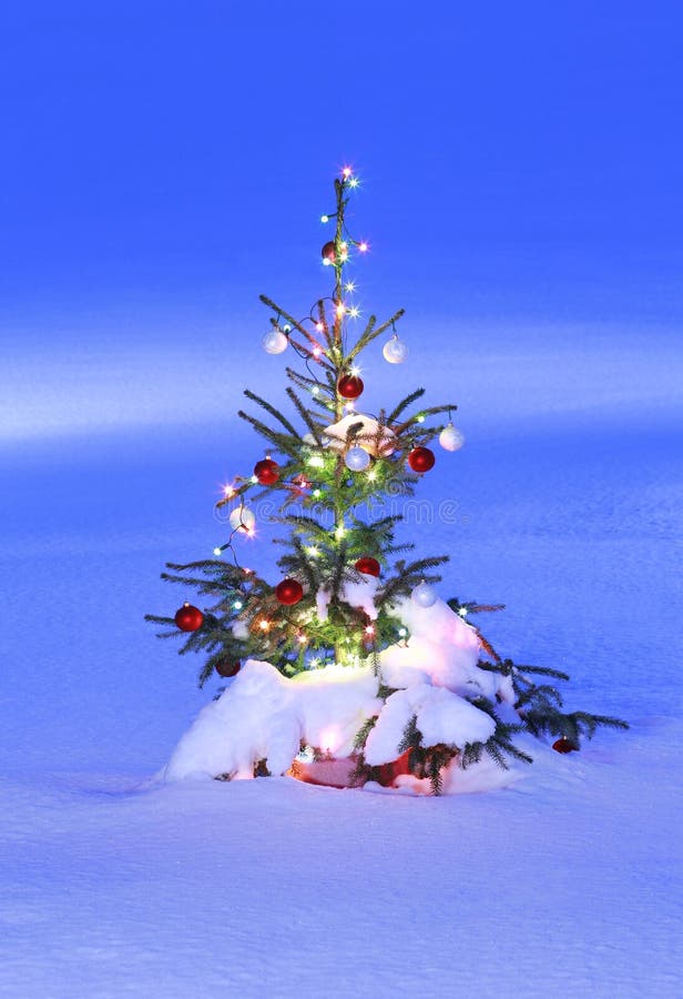 Kerstpanoramafoto royalty-vrije stock afbeeldingen