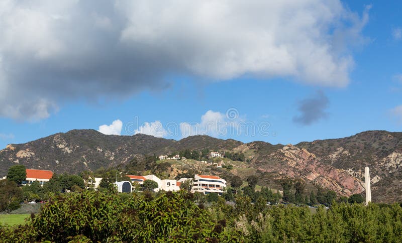 De Toren van het Thema van Phillips bij Universiteit Pepperdine royalty-vrije stock afbeelding De Toren van het Thema van Phillips bij Universiteit Pepperdine royalty-vrije stock afbeelding