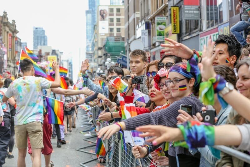 DE TORONTO PARADA 2018 DE ORGULHO fotografia de stock DE TORONTO PARADA 2018 DE ORGULHO fotografia de stock