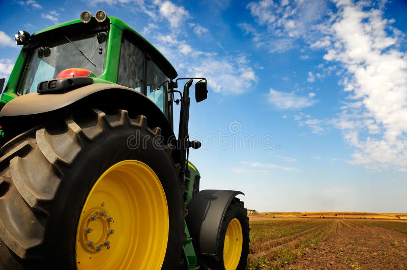 De tractor - moderne landbouwbedrijfapparatuur