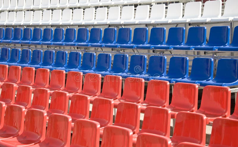De Tribune van Tricolor. stock foto De Tribune van Tricolor. stock foto