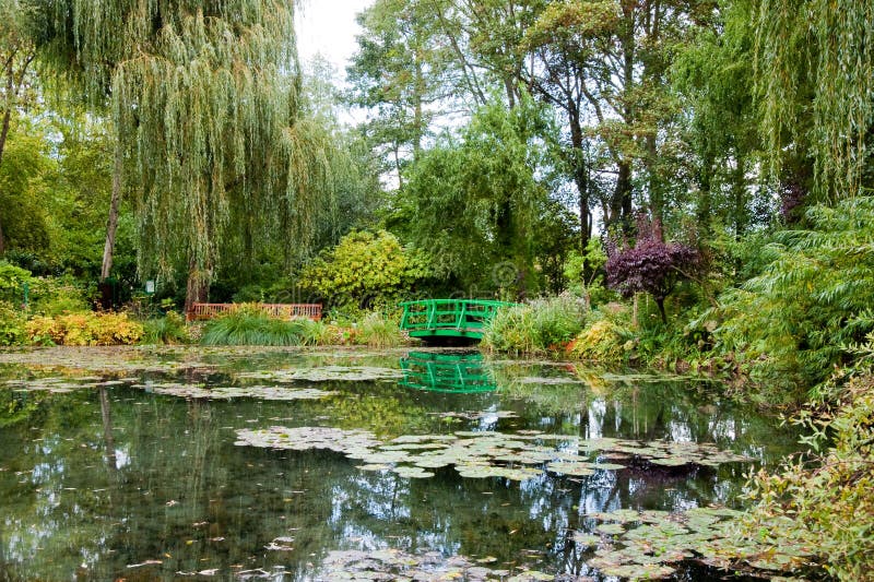 De tuin en de vijver van Monet De tuin en de vijver van Monet