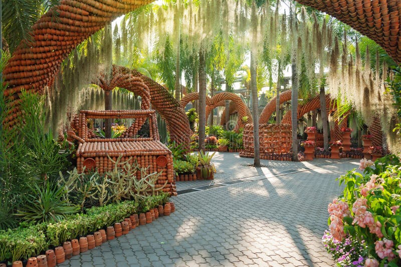 Nong Nooch Tuin stock fotografie