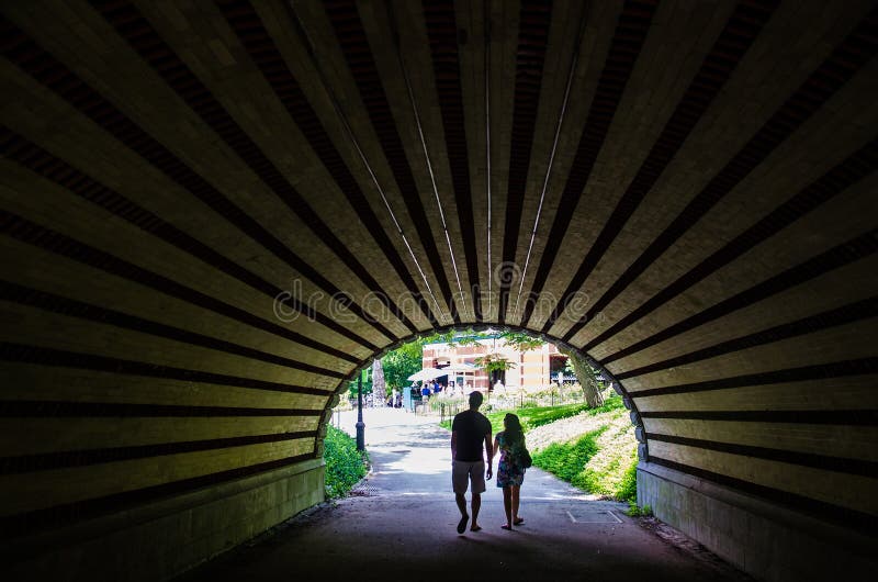 De Tunnel in Central Park, New York royalty-vrije stock foto De Tunnel in Central Park, New York royalty-vrije stock foto