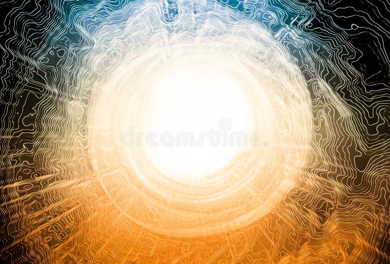 De tunnel van de de stijlenergie van de matrijs vector illustratie De tunnel van de de stijlenergie van de matrijs vector illustratie