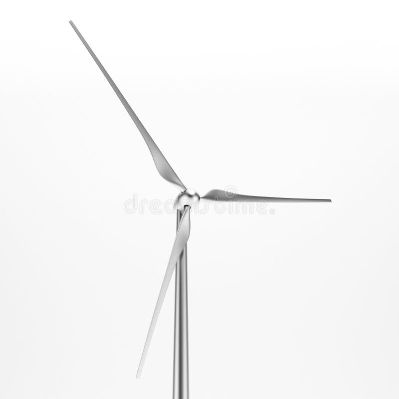 De turbine geïsoleerdei close-up van de wind royalty-vrije stock fotografie De turbine geïsoleerdei close-up van de wind royalty-vrije stock fotografie