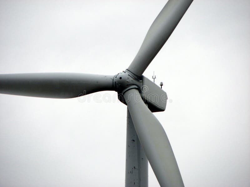 De Turbineclose-up van de windenergie stock afbeeldingen De Turbineclose-up van de windenergie stock afbeeldingen