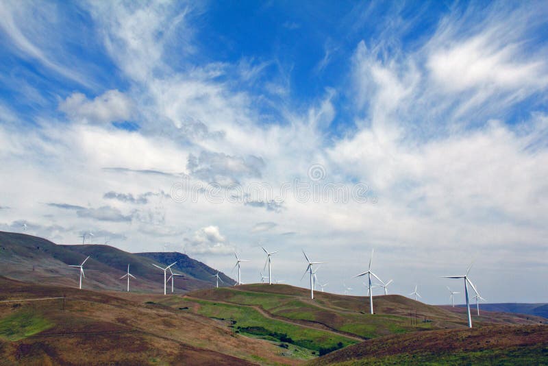 De Turbines van de wind