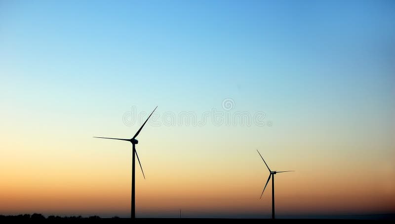 Windturbines stock foto