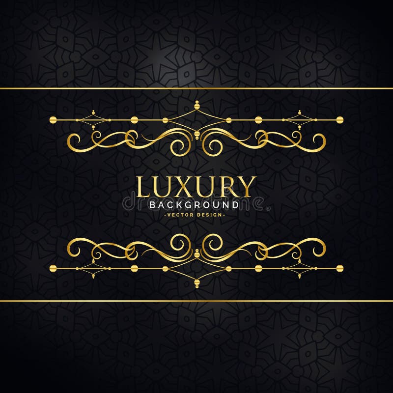 De uitnodigingsachtergrond van de premieluxe met gouden ontwerpdecorati royalty-vrije illustratie De uitnodigingsachtergrond van de premieluxe met gouden ontwerpdecorati royalty-vrije illustratie