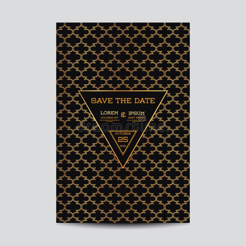 De uitnodigingskaart van het huwelijk stock illustratie