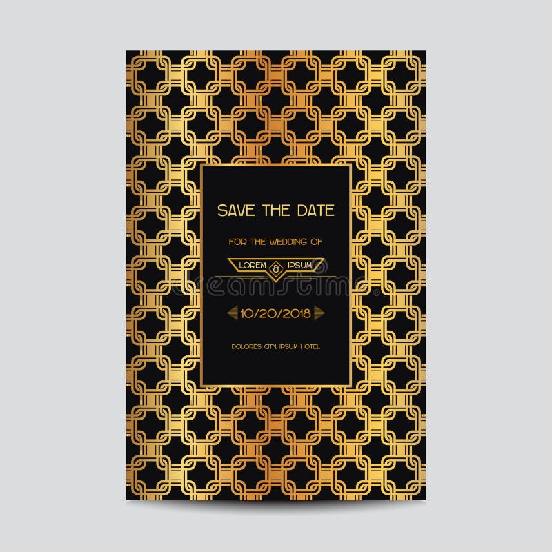 De uitnodigingskaart van het huwelijk stock illustratie