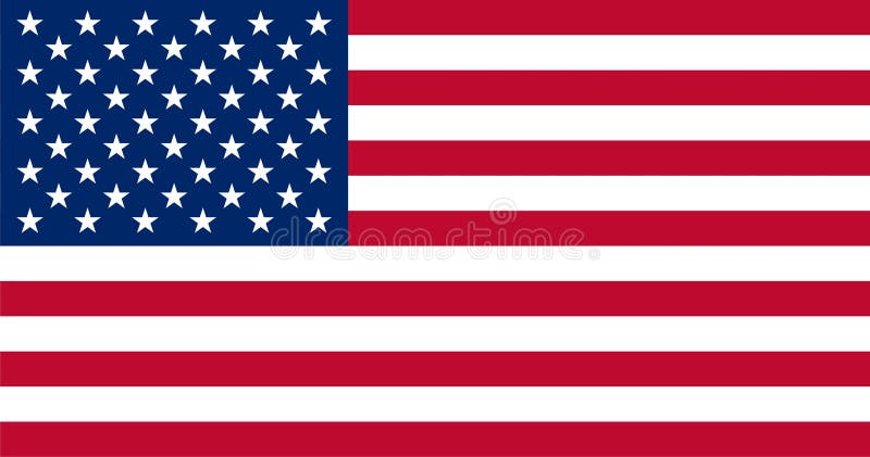 Vectorillustratie van de Amerikaanse vlag vector illustratie