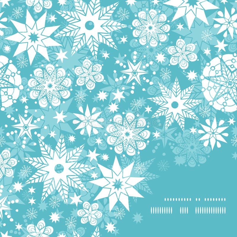 De vector decoratieve sneeuwvlok van vorstkerstmis