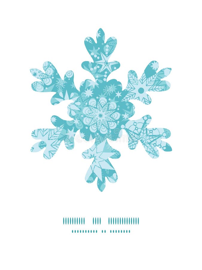 De vector decoratieve sneeuwvlok van vorstkerstmis