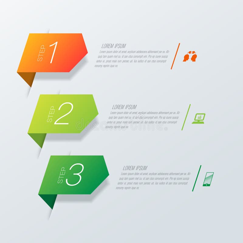 De vector en van het Bedrijfs infographicsontwerp pictogrammen met 3 opties royalty-vrije illustratie De vector en van het Bedrijfs infographicsontwerp pictogrammen met 3 opties royalty-vrije illustratie