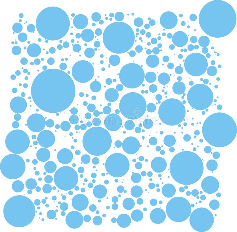 Many blue multisize bubbles vector. Many blue multisize bubbles vector