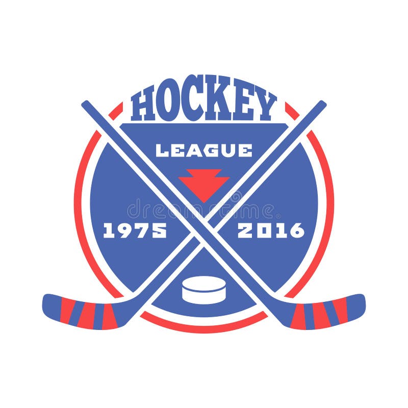 De vector van het hockeyetiket stock illustratie De vector van het hockeyetiket stock illustratie