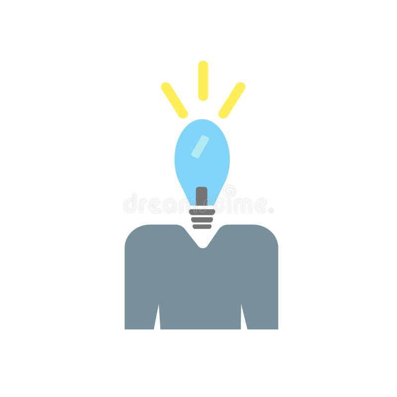 De vector van het ideepictogram op witte achtergrond, Ideeteken wordt geïsoleerd dat royalty-vrije illustratie De vector van het ideepictogram op witte achtergrond, Ideeteken wordt geïsoleerd dat royalty-vrije illustratie