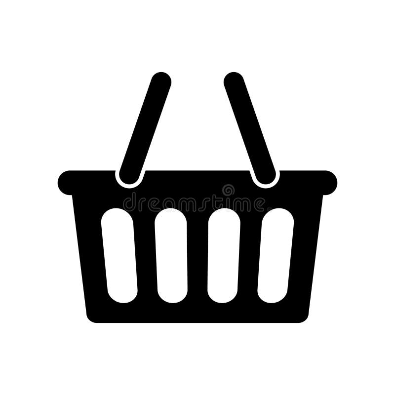 De vector van het mandpictogram royalty-vrije illustratie De vector van het mandpictogram royalty-vrije illustratie