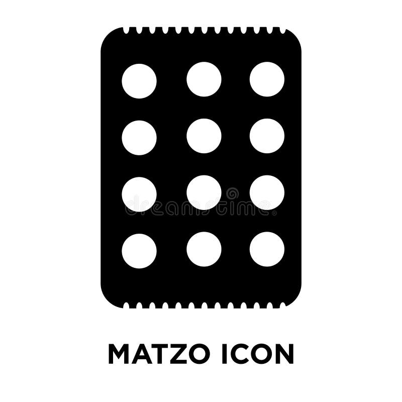 De vector van het Matzopictogram op witte achtergrond, embleemconcept wordt geïsoleerd dat van vector illustratie De vector van het Matzopictogram op witte achtergrond, embleemconcept wordt geïsoleerd dat van vector illustratie
