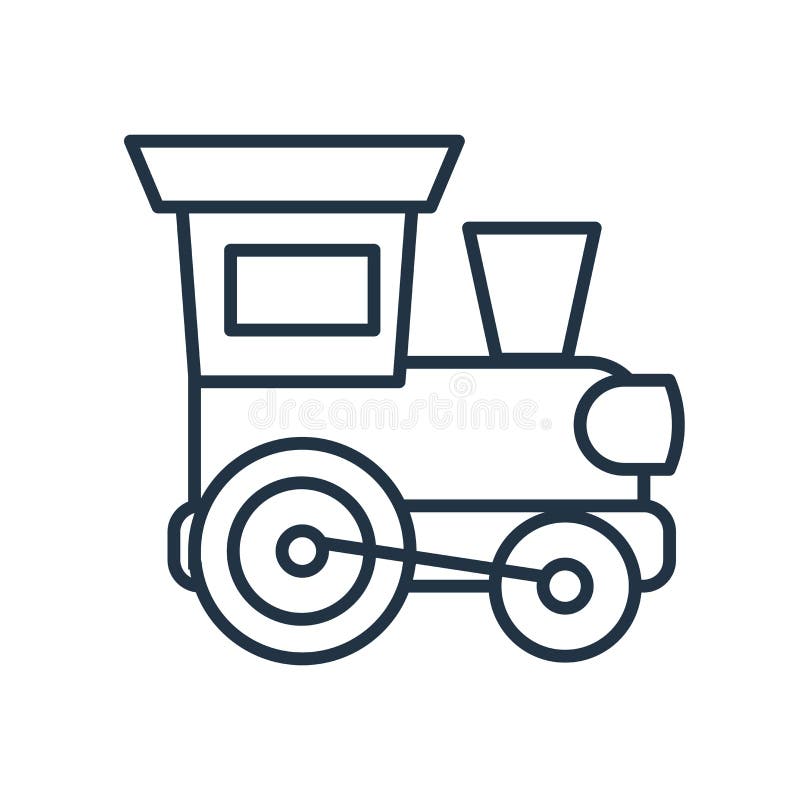 De vector van het treinpictogram op witte achtergrond, Treinteken wordt geïsoleerd dat stock illustratie De vector van het treinpictogram op witte achtergrond, Treinteken wordt geïsoleerd dat stock illustratie