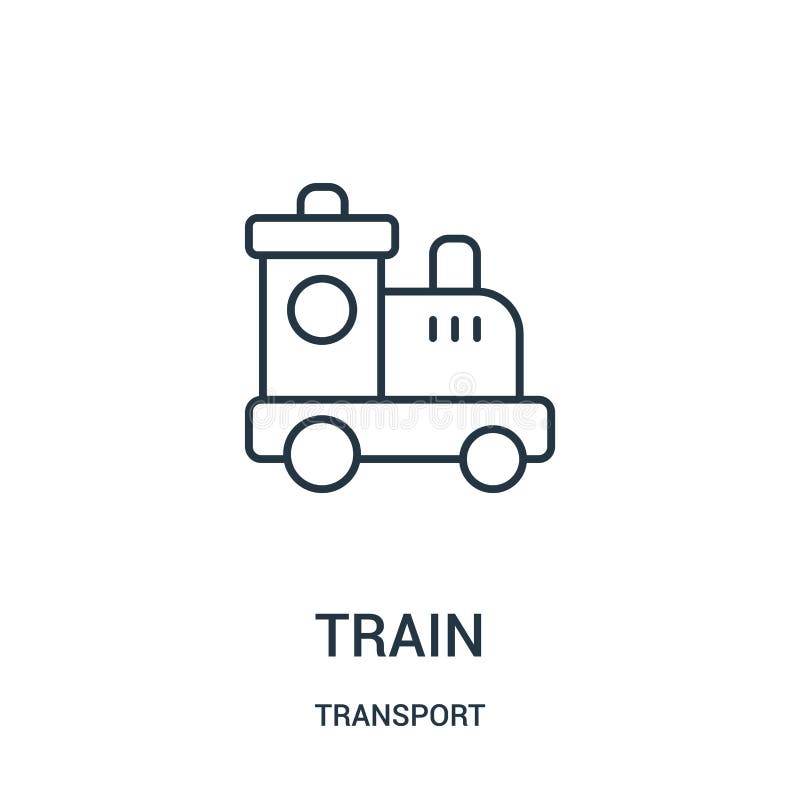 de vector van het treinpictogram van vervoerinzameling De dunne van het het overzichtspictogram van de lijntrein vectorillustrati stock illustratie de vector van het treinpictogram van vervoerinzameling De dunne van het het overzichtspictogram van de lijntrein vectorillustrati stock illustratie