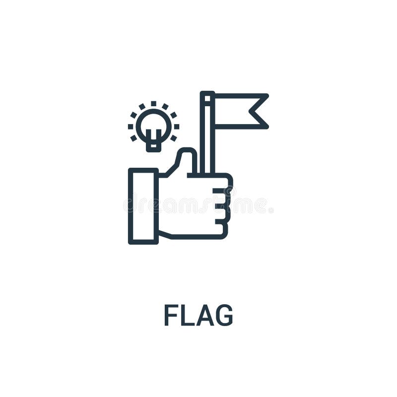 de vector van het vlagpictogram van seoinzameling De dunne van het het overzichtspictogram van de lijnvlag vectorillustratie Line stock illustratie de vector van het vlagpictogram van seoinzameling De dunne van het het overzichtspictogram van de lijnvlag vectorillustratie Line stock illustratie
