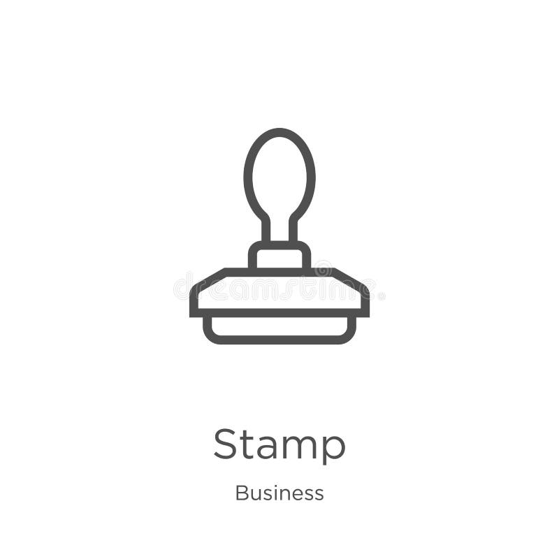de vector van het zegelpictogram van bedrijfsinzameling De dunne van het het overzichtspictogram van de lijnzegel vectorillustrat stock illustratie de vector van het zegelpictogram van bedrijfsinzameling De dunne van het het overzichtspictogram van de lijnzegel vectorillustrat stock illustratie