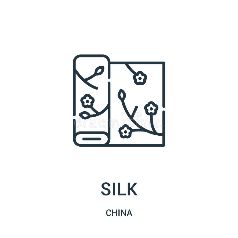 de vector van het zijdepictogram van de inzameling van China De dunne van het het overzichtspictogram van de lijnzijde vectorillu vector illustratie de vector van het zijdepictogram van de inzameling van China De dunne van het het overzichtspictogram van de lijnzijde vectorillu vector illustratie