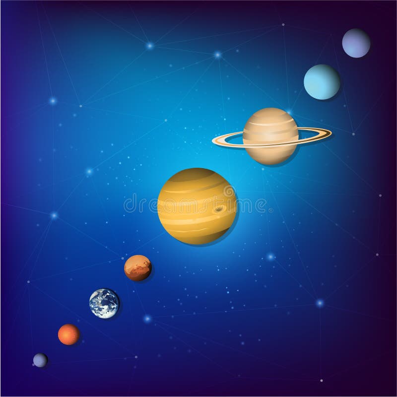 De vectorillustratie van de Colorfullplaneet