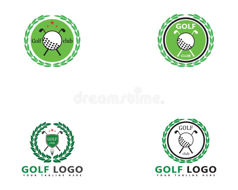 De vectorillustratie van golflogo template vector illustratie De vectorillustratie van golflogo template vector illustratie