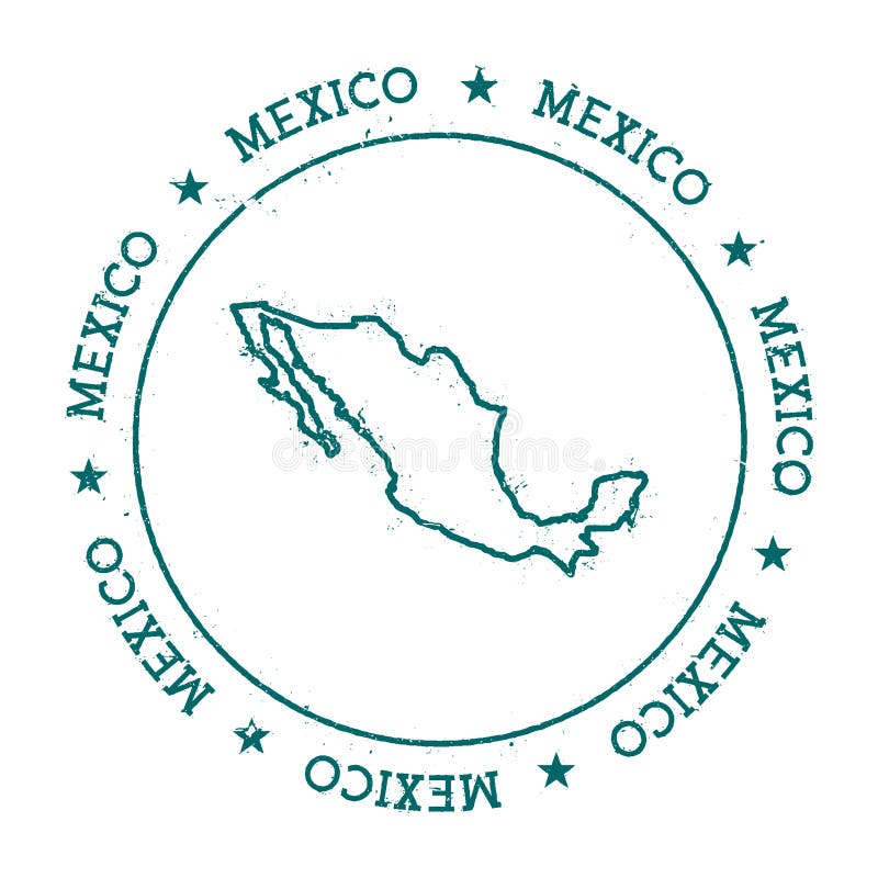 De vectorkaart van Mexico royalty-vrije illustratie De vectorkaart van Mexico royalty-vrije illustratie