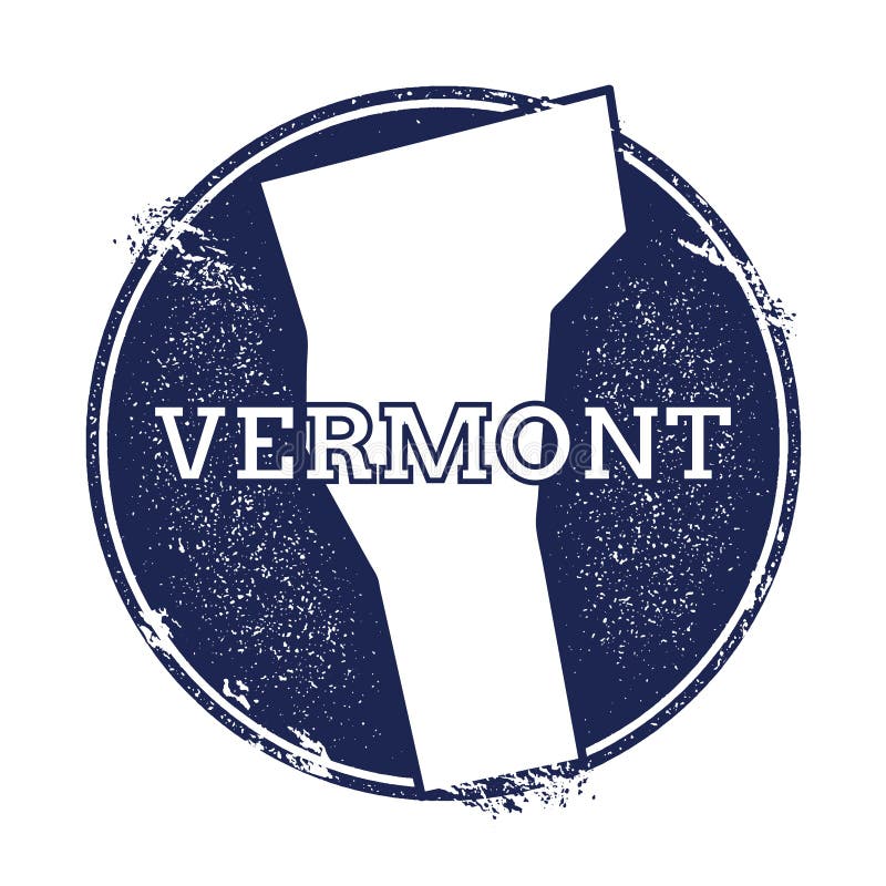 De vectorkaart van Vermont stock illustratie De vectorkaart van Vermont stock illustratie
