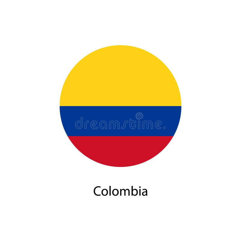 De vectorvlag van Colombia, de vlagillustratie van Colombia royalty-vrije illustratie De vectorvlag van Colombia, de vlagillustratie van Colombia royalty-vrije illustratie