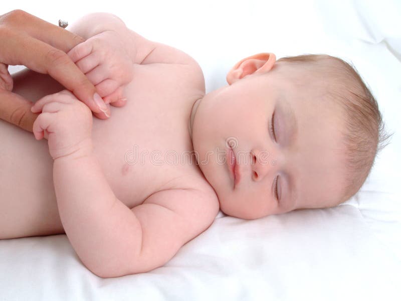 De Veiligheid van de baby stock afbeelding De Veiligheid van de baby stock afbeelding