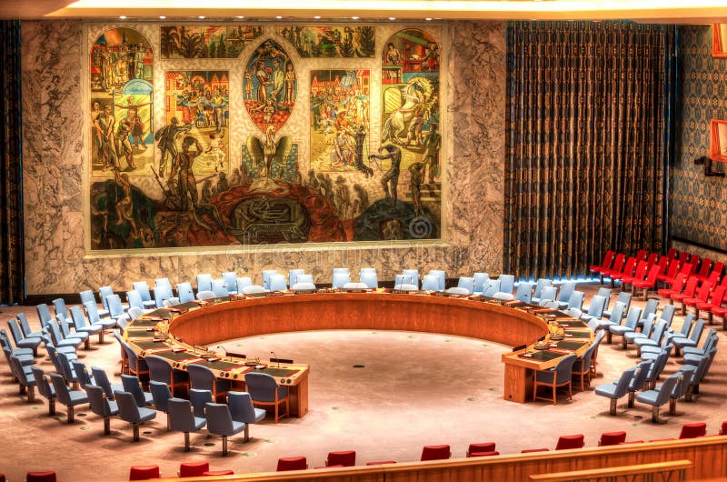 De Veiligheidsraadzaal van de Verenigde Naties