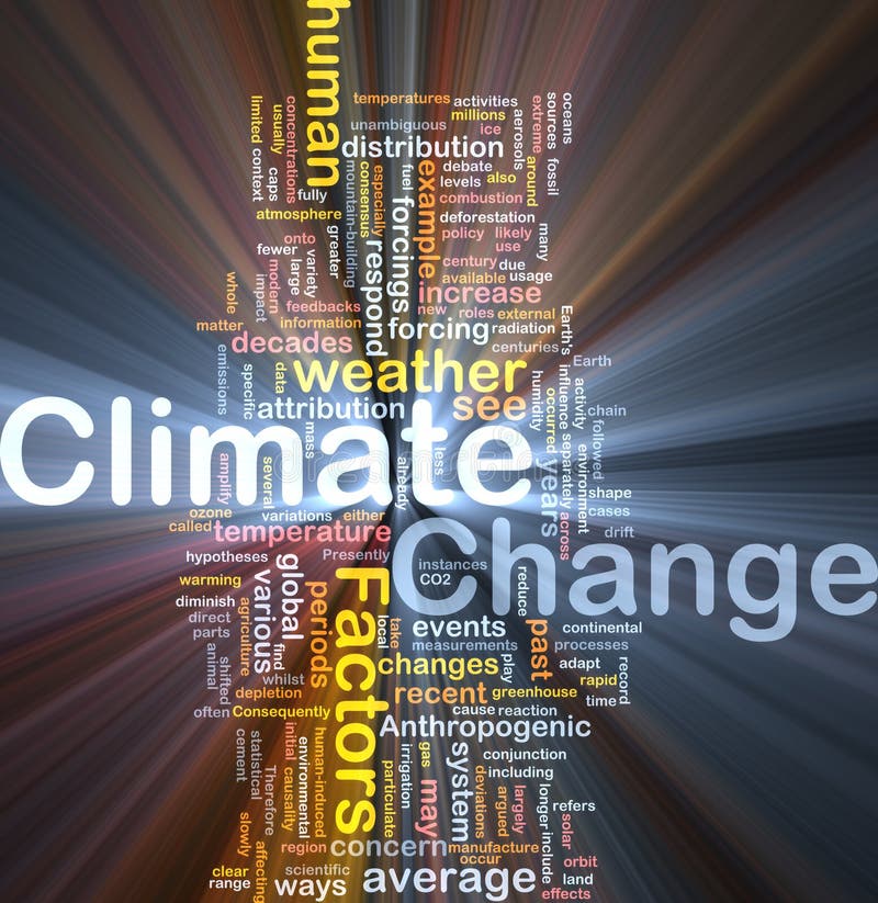 De veranderings het van het achtergrond klimaat concept gloeien vector illustratie De veranderings het van het achtergrond klimaat concept gloeien vector illustratie
