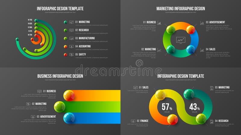 De verbazende bundel van de het ontwerplay-out van de bedrijfsgegevens radiale bar De kleurrijke realistische 3D infographic gepl stock illustratie De verbazende bundel van de het ontwerplay-out van de bedrijfsgegevens radiale bar De kleurrijke realistische 3D infographic gepl stock illustratie