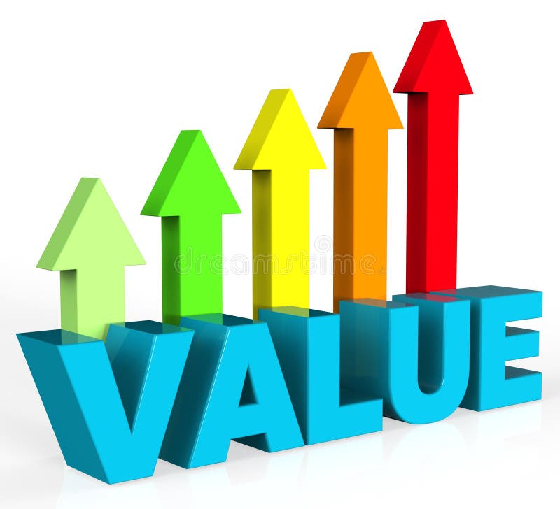 Increase Value Representing Valued Advance And Importance. Increase Value Representing Valued Advance And Importance