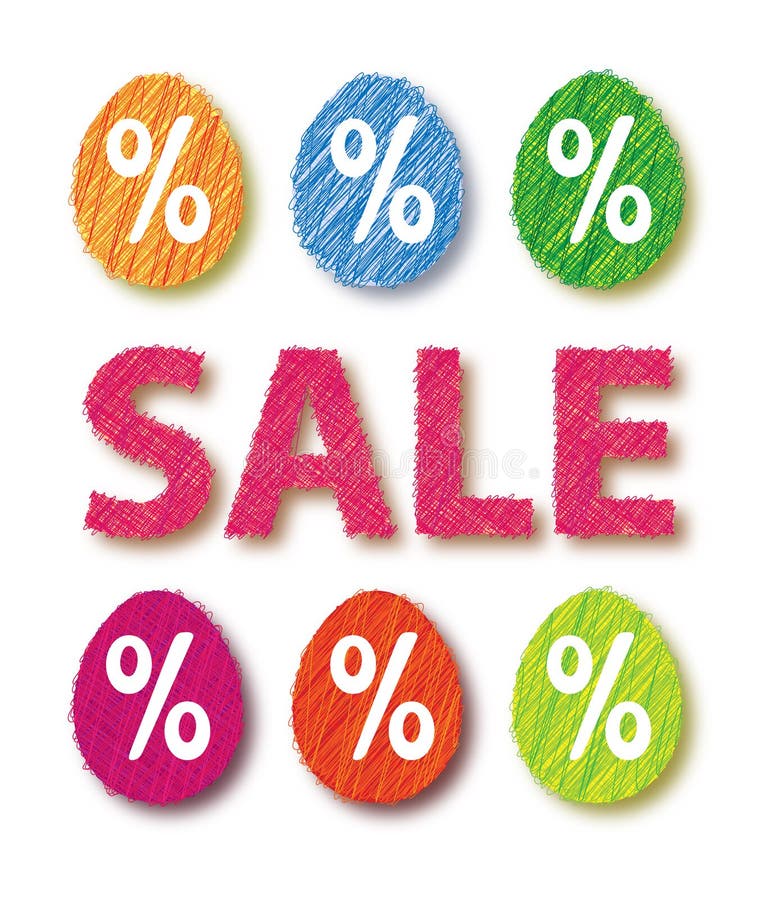 Paaseieren in de aanbieding vector illustratie