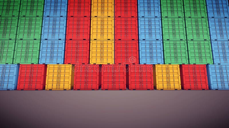 De verschepende containers van de vracht stock illustratie De verschepende containers van de vracht stock illustratie