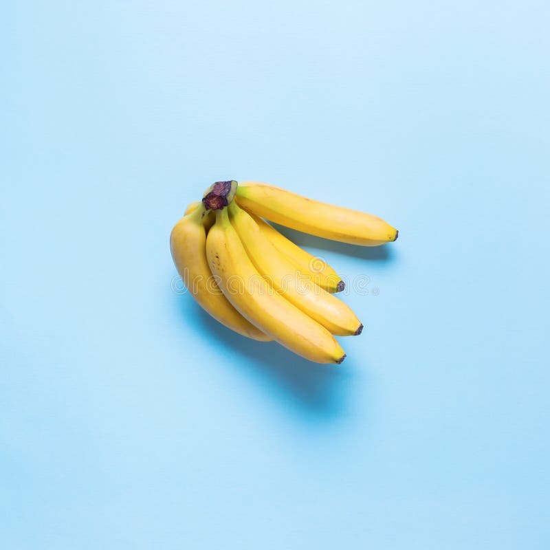 De verse Juice Fruit Banana Color Blue-Vlakte lag royalty-vrije stock afbeelding De verse Juice Fruit Banana Color Blue-Vlakte lag royalty-vrije stock afbeelding