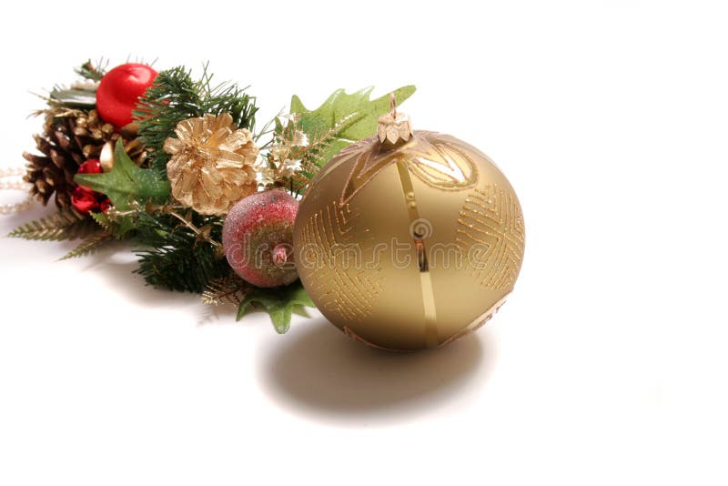 De versieringen en de decoratie van Kerstmis royalty-vrije stock afbeelding De versieringen en de decoratie van Kerstmis royalty-vrije stock afbeelding