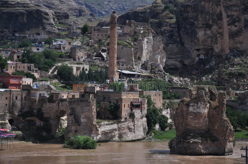 De vestingsmuur van de Byzantijnse vesting in de stad van Diyarbakir stock afbeelding De vestingsmuur van de Byzantijnse vesting in de stad van Diyarbakir stock afbeelding
