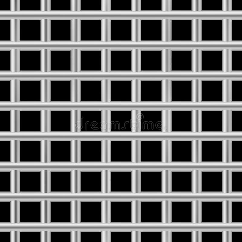 De vierkante gevangenis verspert patroon De cel naadloze vector van de ijzergevangenis vector illustratie De vierkante gevangenis verspert patroon De cel naadloze vector van de ijzergevangenis vector illustratie
