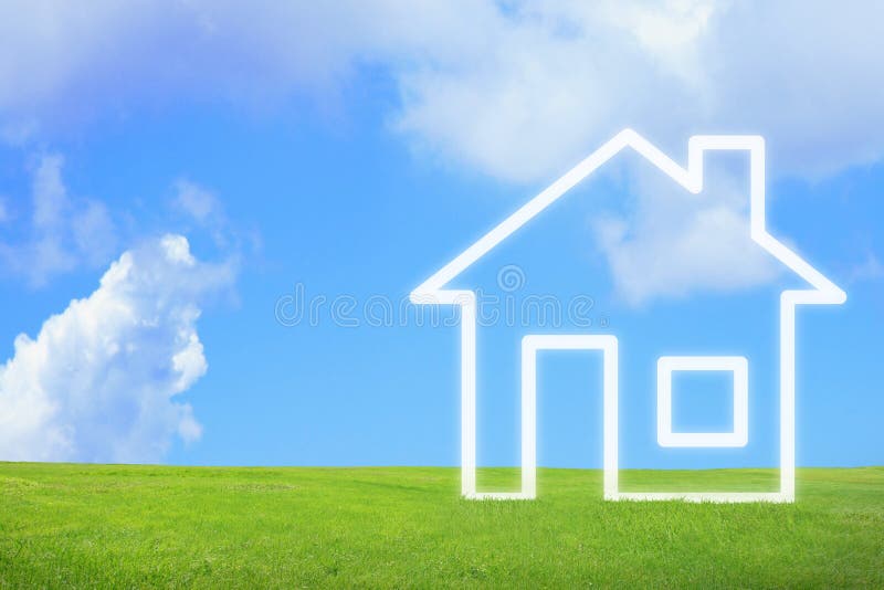 De visie van de nieuw huisverbeelding stock fotografie De visie van de nieuw huisverbeelding stock fotografie