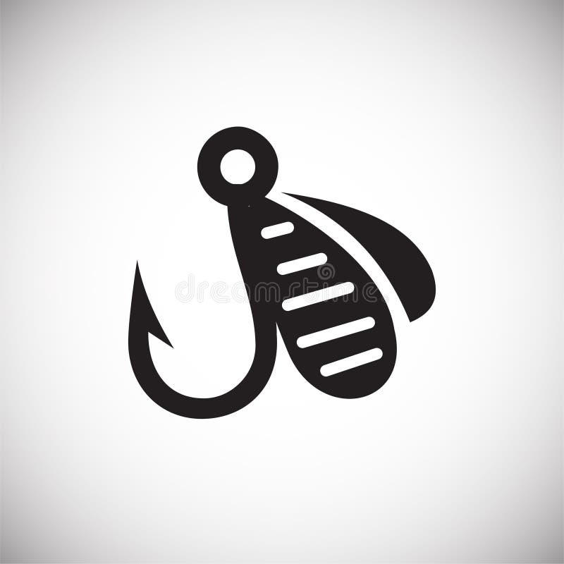 De visserij van haakpictogram op witte achtergrond voor grafisch en Webontwerp, Modern eenvoudig vectorteken Het concept van Inte stock illustratie De visserij van haakpictogram op witte achtergrond voor grafisch en Webontwerp, Modern eenvoudig vectorteken Het concept van Inte stock illustratie