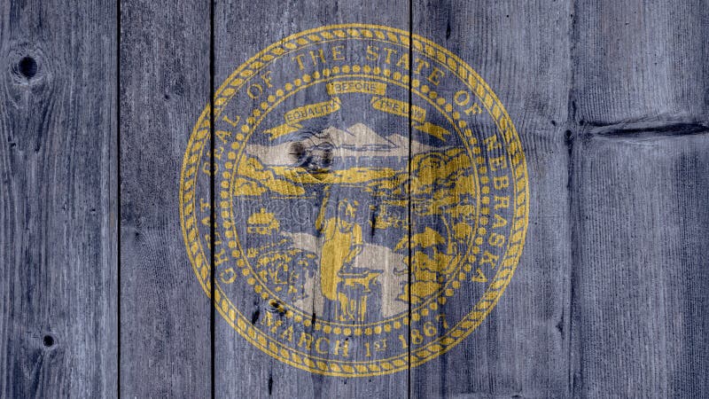 De Vlag Houten Omheining van Nebraska van de Staat van de V.S. royalty-vrije stock afbeeldingen De Vlag Houten Omheining van Nebraska van de Staat van de V.S. royalty-vrije stock afbeeldingen